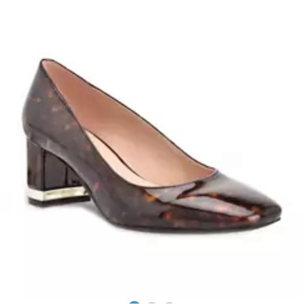Bandolino Claire Block Heels size 8 1/2 M. Tortoise.